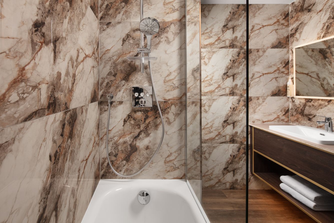 Bathroom in the Family King Guest Room