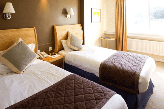 Twin hotel room in Middlesbrough